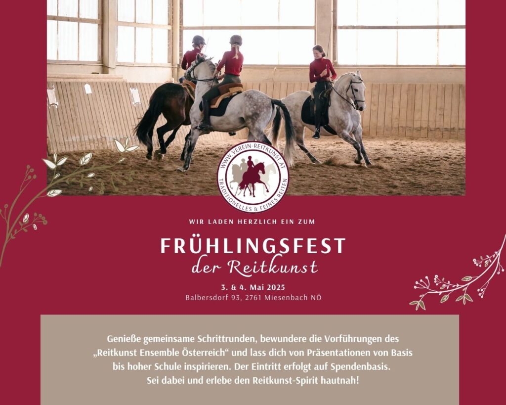 Reiten in Passion - Frühlingsfest der Reitkunst 2025, Verein zum Erhalt der Reitkunst; Foto: Viktoria Kierner